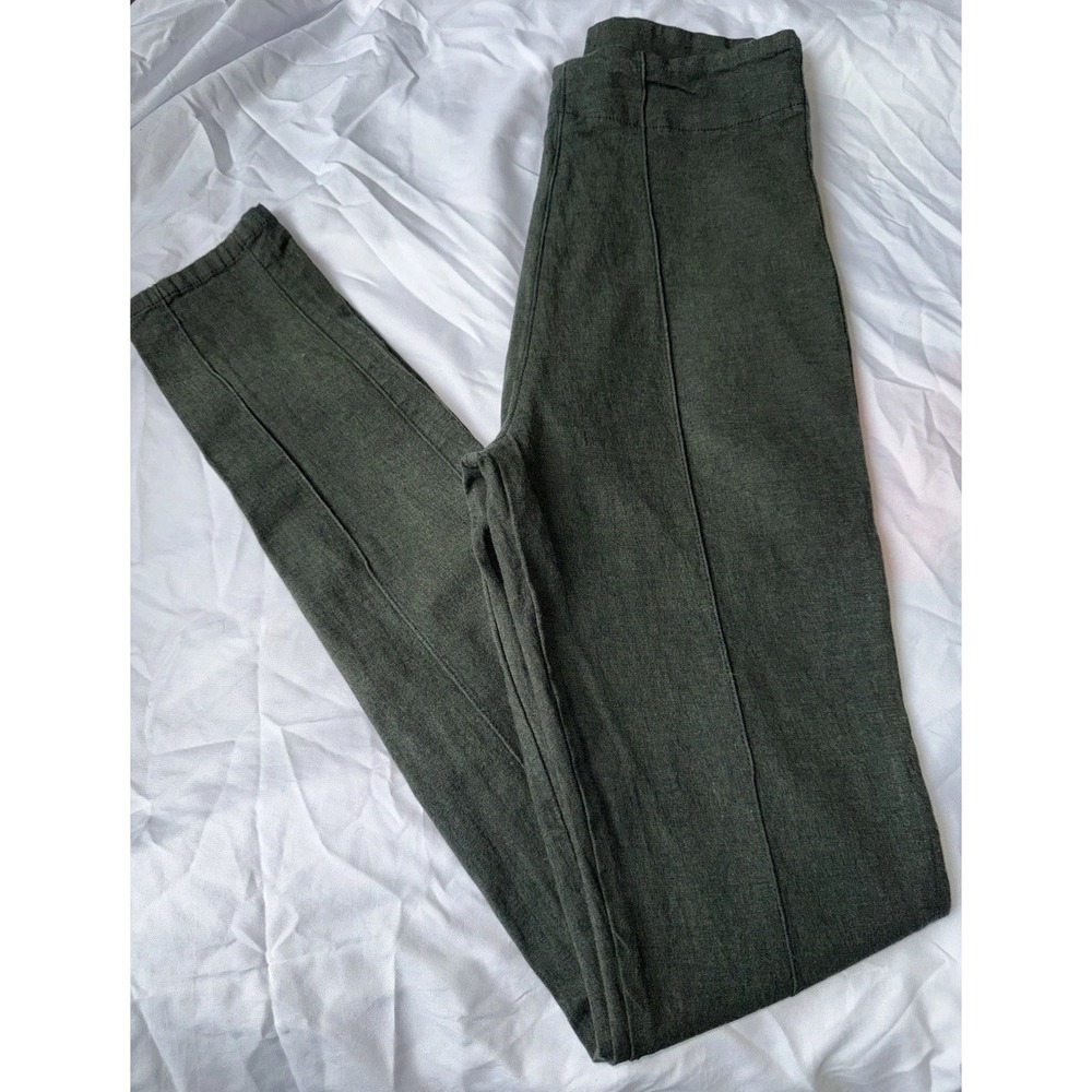 Prairie Underground Legging Slim Leg Pants Small Dark Green Stretch Zip